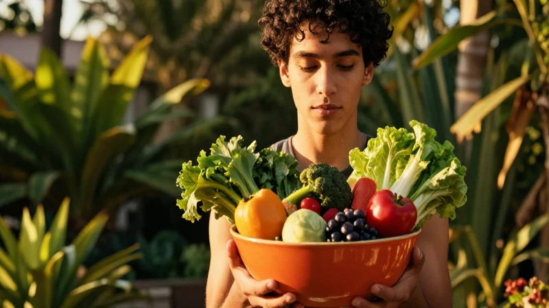 Joven saludable con vibrante frescura mexicana