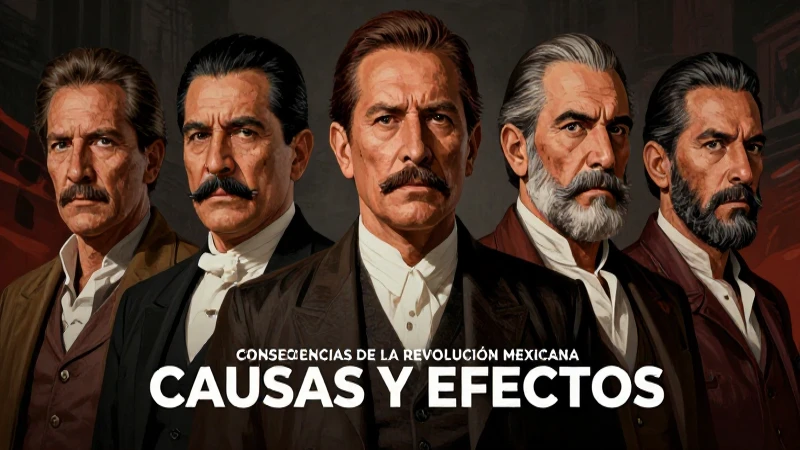 Retrato épico de líderes de la Revolución Mexicana