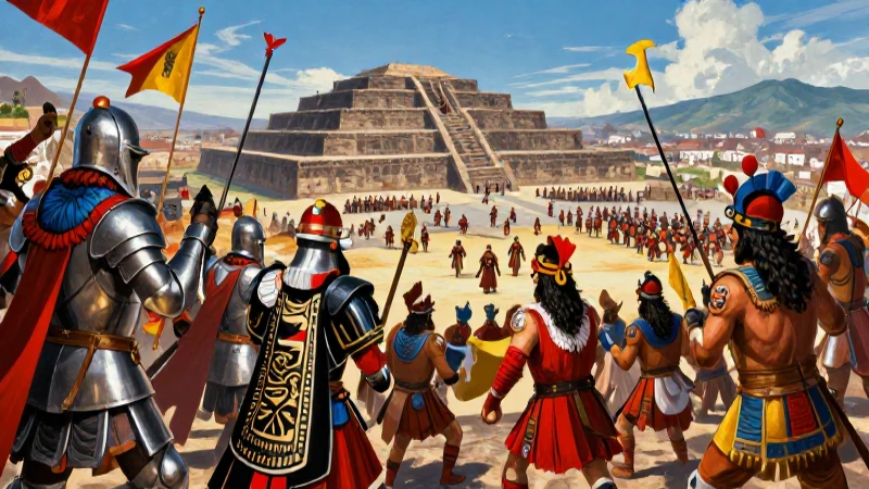 El legado de la caída de Tenochtitlán: impacto y lecciones históricas 3 Conquistadores atacan Tenochtitlán en dramático enfrentamiento épico