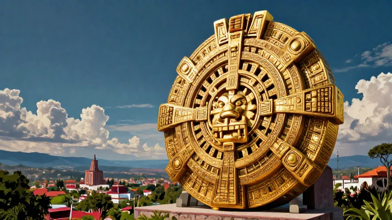 El legado de la caída de Tenochtitlán: impacto y lecciones históricas 5 Oro azteca vibrante en paisaje mexicano