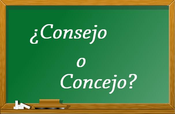 Consejos o concejo Cuál es el uso correcto entre ambos términos 2 consejos o concejo cual es el uso correcto entre ambos terminos 1