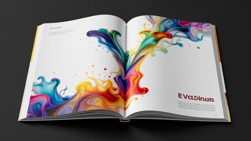 Letra Y vibrante en un diseño de revista educativa premium