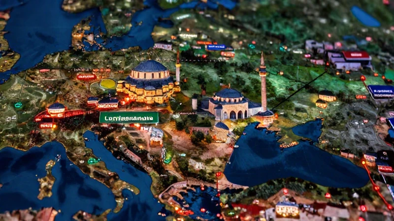Istanbul: mapa digital moderno de alta calidad