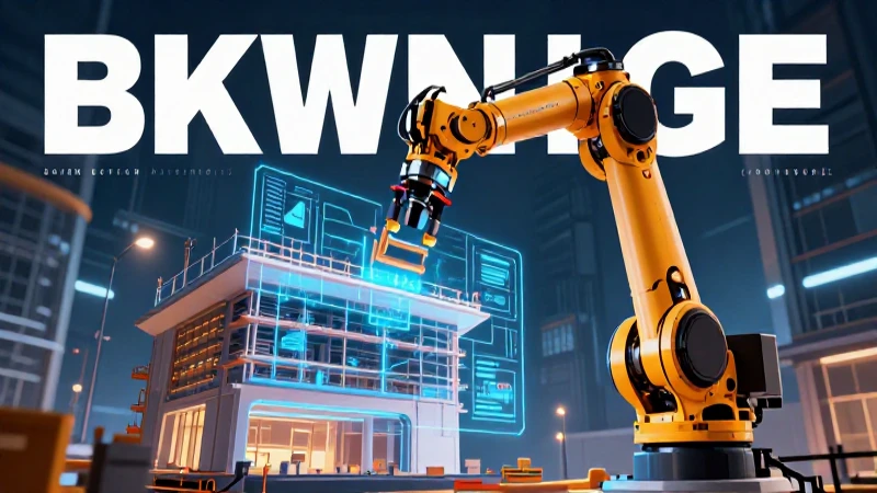 Construcción: Historia, características y tipos esenciales 4 Robots construyen edificios futuristas con planos holográficos