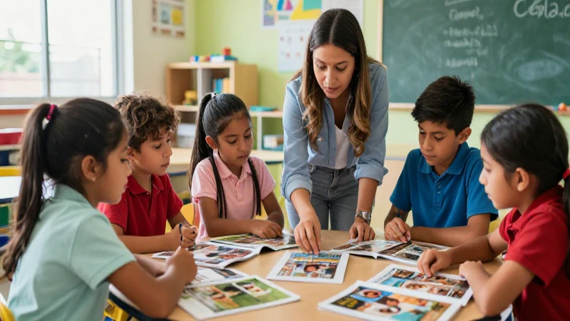 Niños mexicanos aprendiendo en un aula vibrante