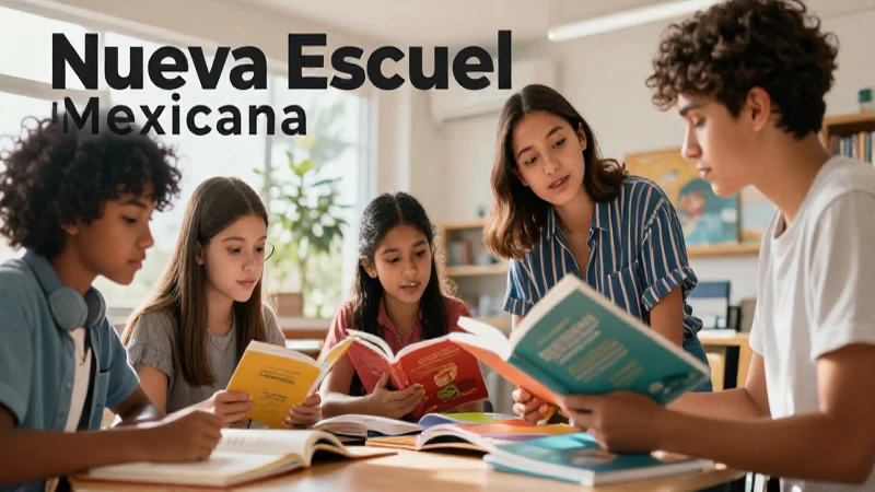 Revista educativa mexicana vibrante con estilo dinámico