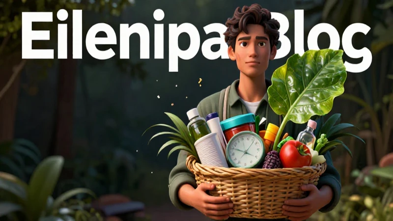 Consumos: Concepto, acepciones y características claves 6 Ilustración de joven con cesta moderna vibrante