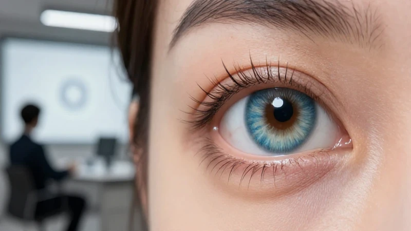 Primer plano detallado de ojo ultra realista