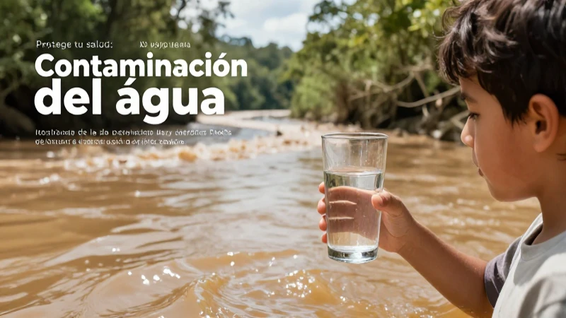 Agua contaminada: protege tu salud