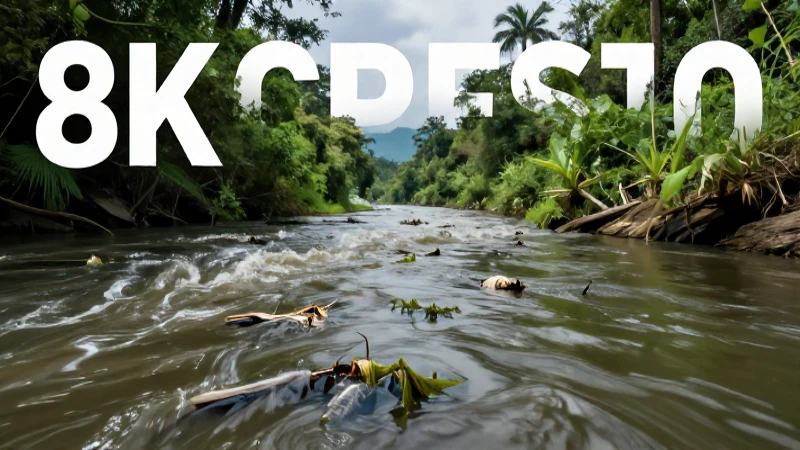 River polluted, vida muerta, crisis ambiental