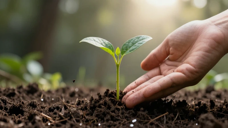 Cuáles son las causas y soluciones de la contaminación del suelo 4 Planta verde brota bajo luz y cuidado