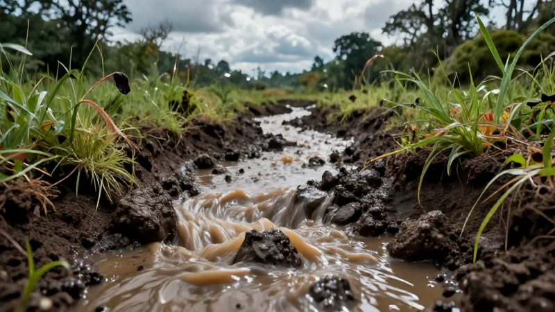 Metáfora visual de contaminación tóxica