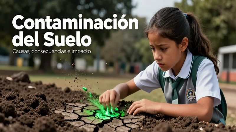 Contaminación del suelo: un riesgo para la salud humana