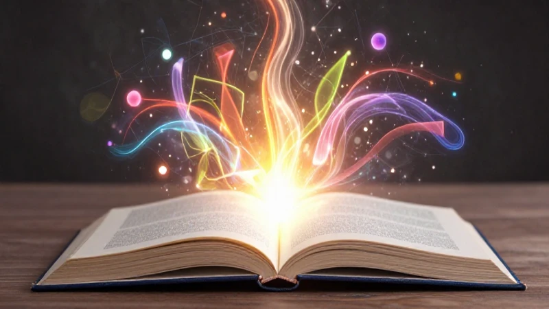 Literatura Contemporánea: Autores, Características y Más 3 Libro abierto irradiando energía de pensamiento