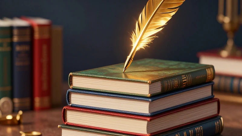 Literatura contemporánea: definición, características y más 4 Libros de lujo con pluma dorada y luz