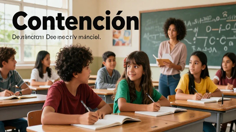 Contención: Clave para la educación moderna