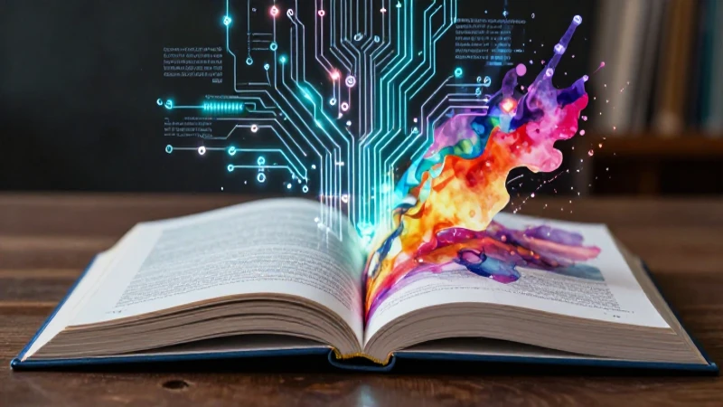 Arte, literatura y tecnología: un texto en evolución 3 Libro digital artístico con estilo moderno