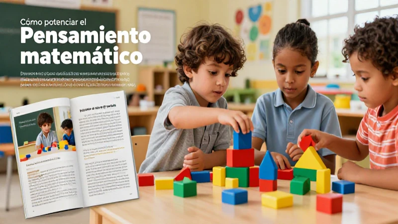 Juegos y bloques enseñan matemáticas a niños de preescolar