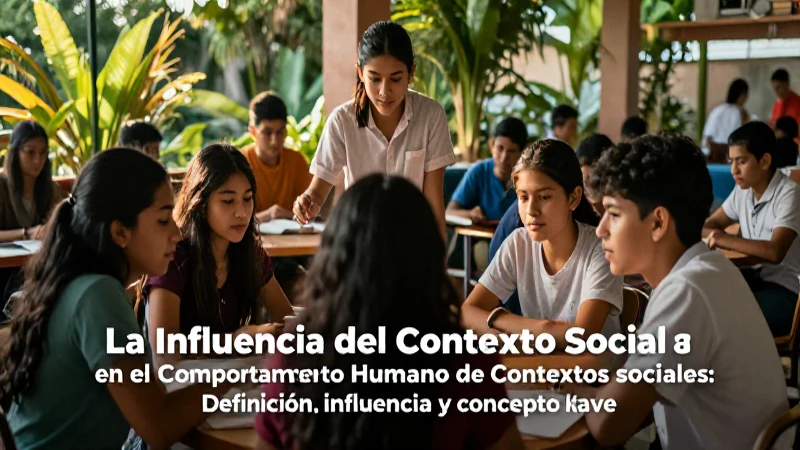 Contexto social influye en el comportamiento humano