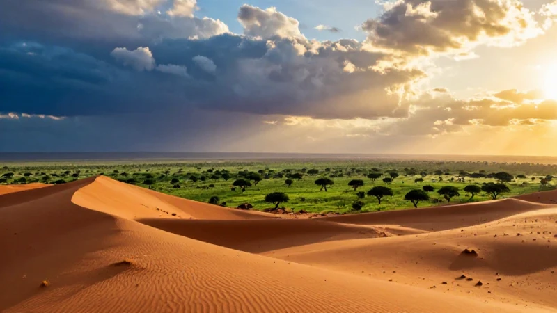 Qué regiones, climas y características tiene África 5 Contraste dramático de desierto y sabana africana