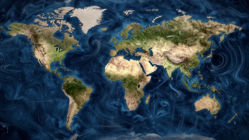 Continentes: Concepto, tipos y océanos que los rodean 3 Mapa mundial dinámico con estilo educativo