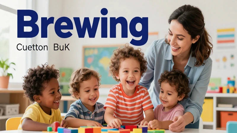 Control de esfínteres: guía para su desarrollo y apoyo 7 Niño feliz con adulto en aula moderna