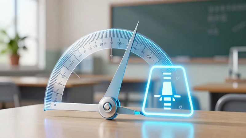 Convierte medidas al instante: guía de conversiones inglesas 3 Regla holográfica se transforma en icono digital en ambiente académico