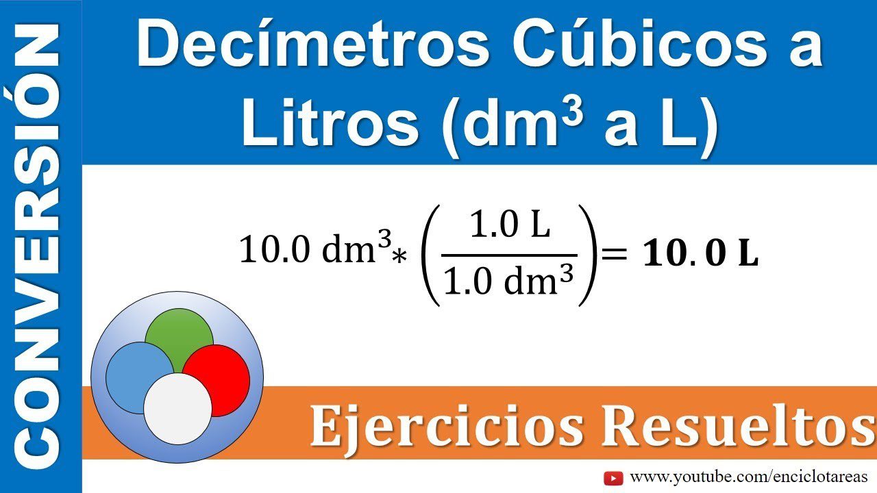 Convierte decímetros cúbicos a litros fácilmente y ahorra tiempo en tus