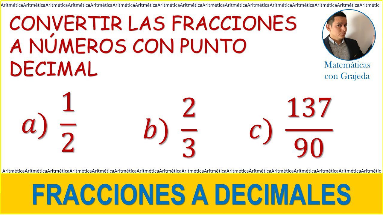 convierte fracciones a decimales en 4 sencillos pasos