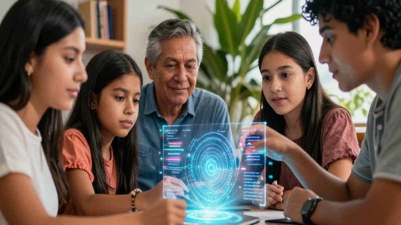 Educadores mexicanos aprendiendo con tecnología holográfica