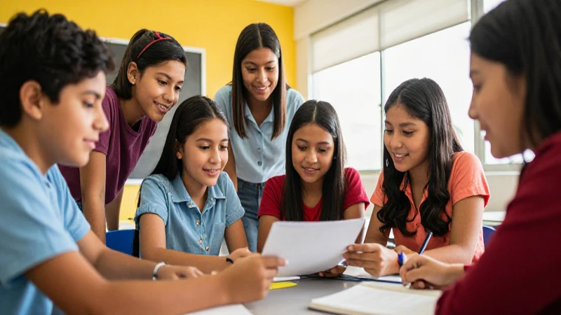 Consejos efectivos para mejorar la convivencia familiar en la nueva escuela mexicana 6 Estudiantes mexicanos felices aprendiendo en aula moderna