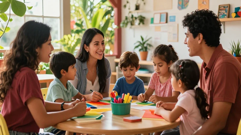 Consejos efectivos para mejorar la convivencia familiar en la nueva escuela mexicana 8 Familia mexicana aprendiendo feliz en comunidad