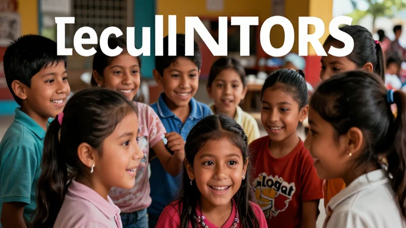 Niños mexicanos colaborando con gran alegría