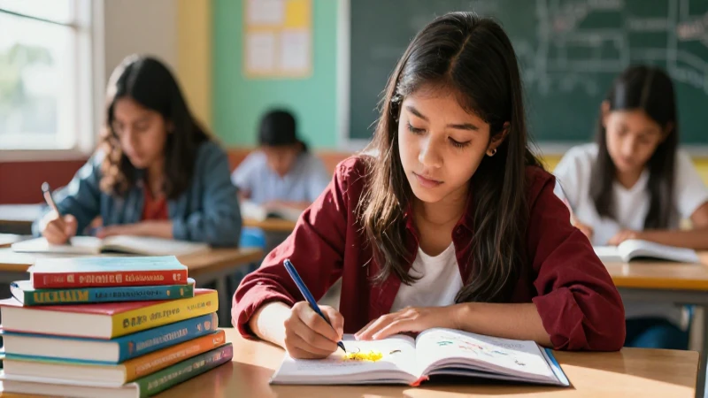 Estudiante mexicano ilumina ideas con enfoque intenso