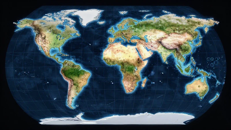 Coordenada: qué es, definición y concepto explicado 5 Mapa global 3D detallado y vibrante
