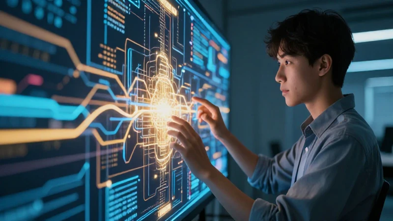 Copia: Definición y Concepto de Este Término Esencial 4 Estudiante interactúa con datos digitales modernos