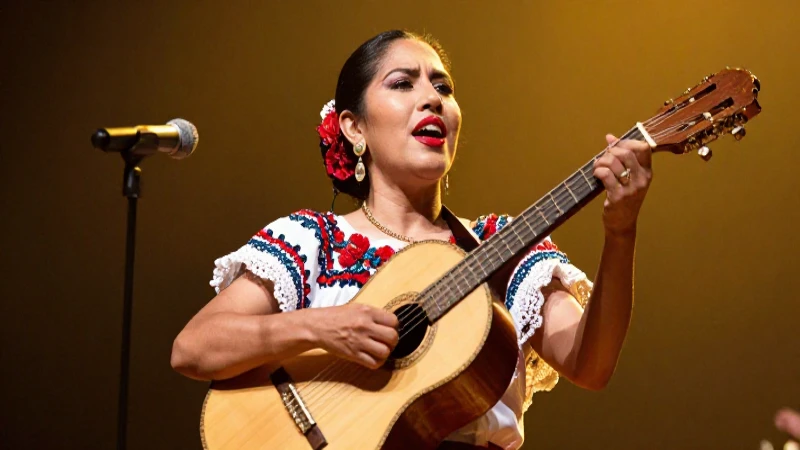 Conoce la belleza y tradición de la copla en su forma más auténtica 6 Retrato vibrante de coplista mexicana tradicional