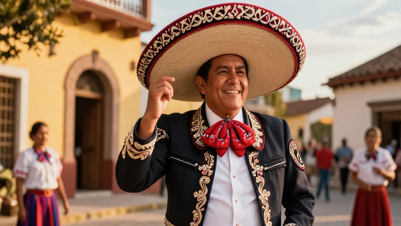 Ilustración carismática de un narrador mexicano