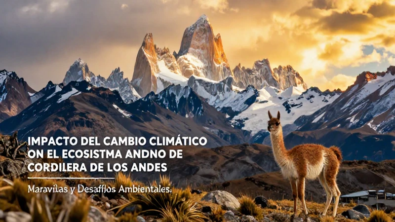 Cordillera de Los Andes: Maravillas y Desafíos Ambientales 4 Cambio climático: Impacto en los Andes