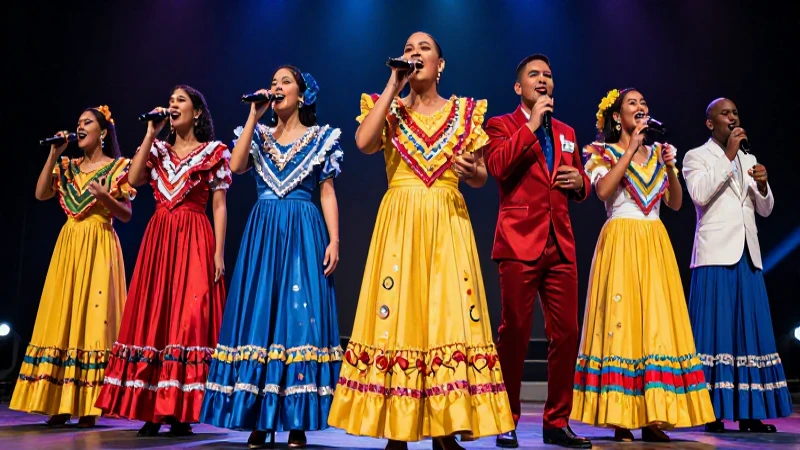 Cantantes apasionados en portada educativa
