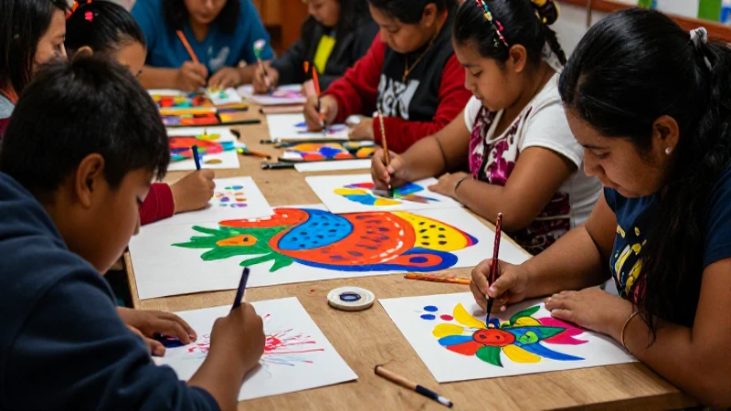 Corporación Cultural de Lo Barnechea: Arte y Comunidad 4 Comunidad local crea arte vibrante en taller cultural