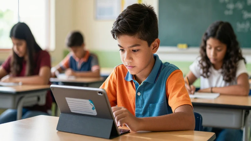 Domina el correo de Google en la nueva escuela mexicana: guía completa 4 Joven mexicano estudiando digitalmente en clase brillante