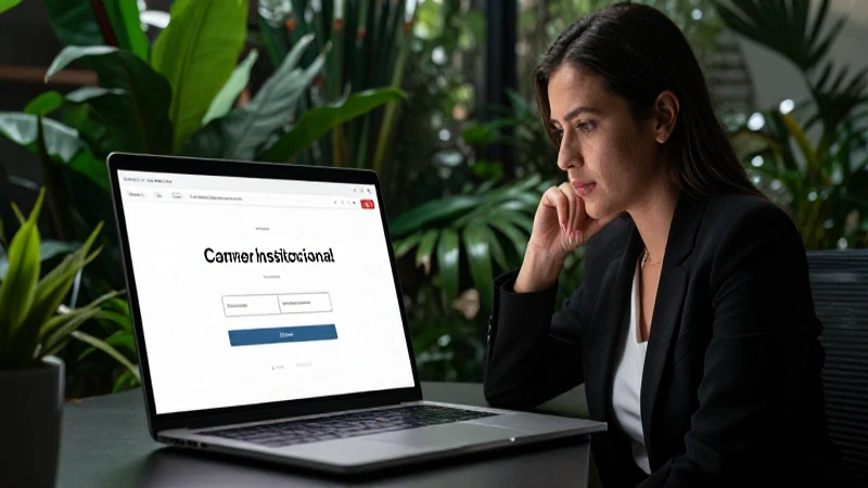 Maestra configura correo institucional en escuela moderna
