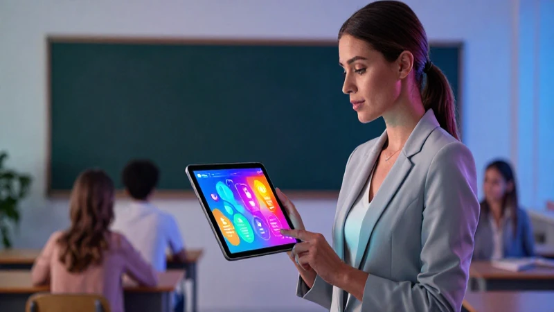 Inicia sesión fácil y rápido en la Nueva Escuela Mexicana con tu correo 3 Maestra digital moderna con tableta