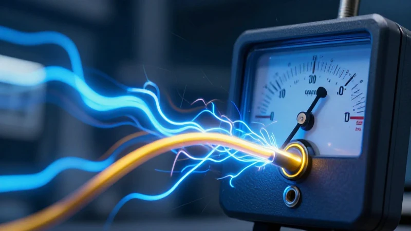 Visual de intensidad y medición eléctrica