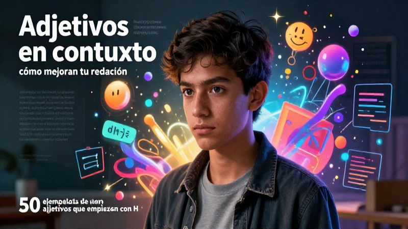 Estudiante mexicano aprende gramática con estilo moderno