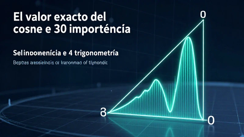 El coseno de 30 grados es crucial en la trigonometría