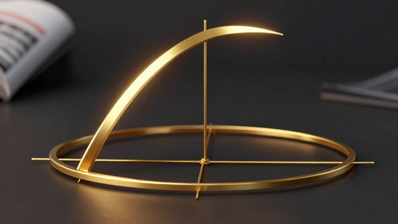 Círculo unitario dorado y arcada geométrica iluminada