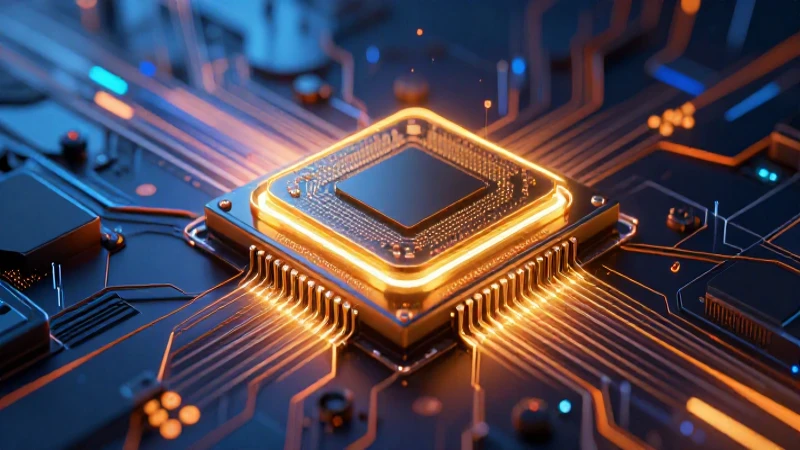 CPU: Qué es, funciones, partes y características esenciales 7 Núcleo de CPU detallado con estética tecnológica
