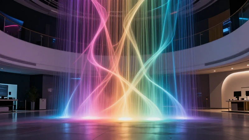 Instalación de luces modernas y futuristas